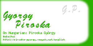 gyorgy piroska business card